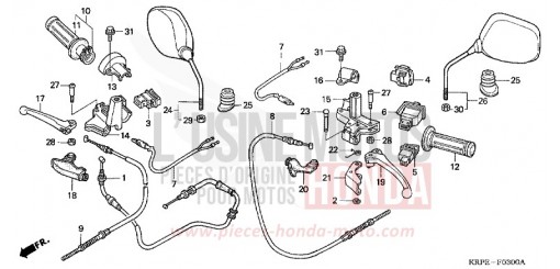 LEVIER DE GUIDON/COMMUTATEUR/CABLE SCV100F5 de 2005